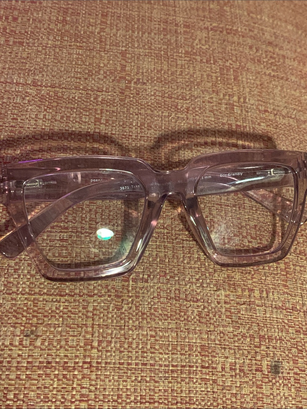 Transparent Lavender Square Women's progressive 1.50